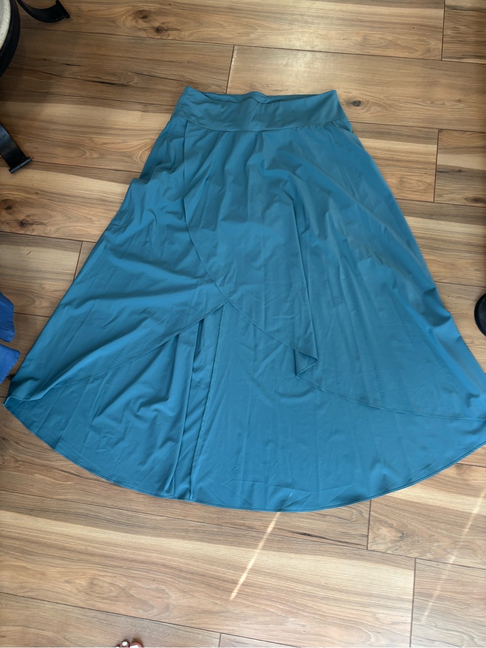 HALARA Teal Maxi Wrap Skirt